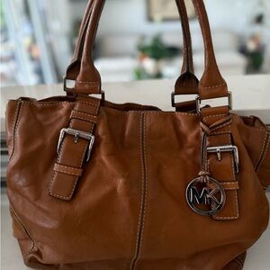 Michael Kors Brown Leather Tote Bag